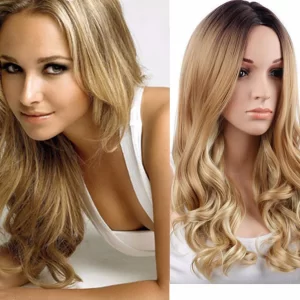 Long Curly Blonde Wig